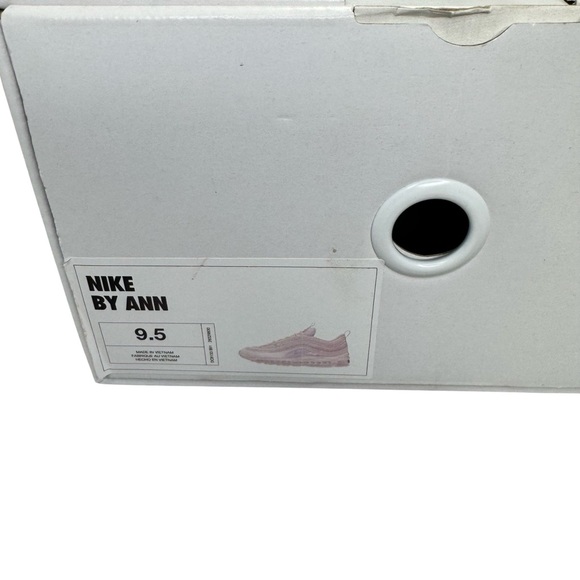 Nike Air Max 97 By You Custom Women's Shoes White/White/White Size 9.5 - Picture 7 of 9